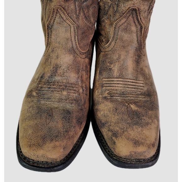Laredo 68360 Marbled Distressed Leather Cowboy Western Boots Men 8 EW Extra Wide main image 10